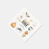 Spooky One Halloween Geburtstag Serviette (Ecke)