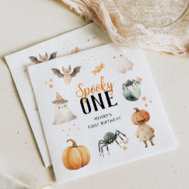 Spooky One Halloween Geburtstag Serviette
