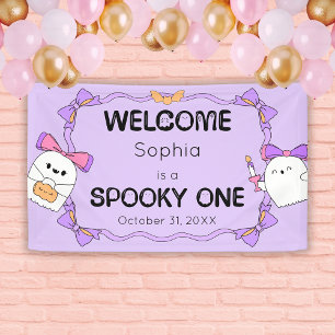 Spooky One Halloween Geburtstags Begrüßungsbanner Banner