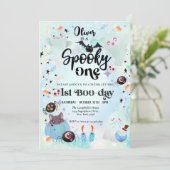 Spooky One Halloween Ghost 1. Geburtstag Einladung (Stehend Vorderseite)