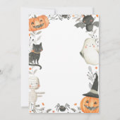 Spooky One Halloween Ghost 1. Geburtstag Einladung (Rückseite)