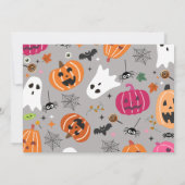 Spooky One Halloween Ghost 1. Geburtstag Foto Einladung (Rückseite)