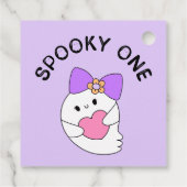 Spooky One Halloween Ghost Geburtstag Geschenkanhänger (Rückseite)