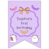 Spooky One Halloween Ghost Geburtstag Wimpelkette (Erste Fahne)