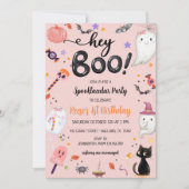 Spooky One Halloween Ghost Girl Geburtstag Einladung (Vorderseite)