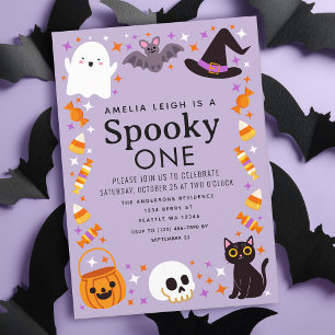 Spooky One Halloween Kids 1. Geburtstag Einladung