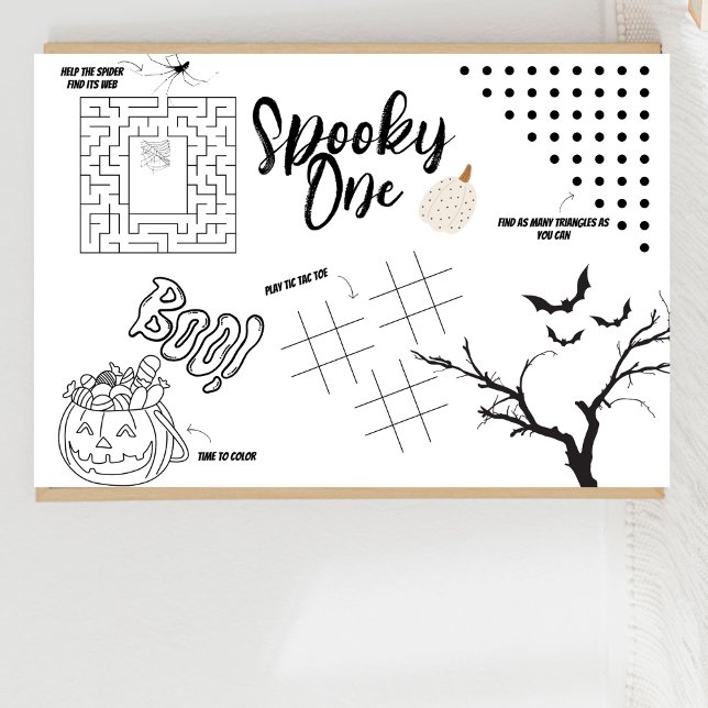 Spooky One | Halloween | Kids Activity Tischset(1) (Von Creator hochgeladen)