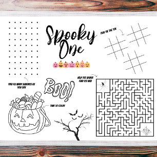 Spooky One   Halloween   Kids Activity Tischset(3)