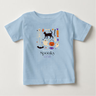 Spooky One Halloween Motifs Blue 1. Geburtstag Baby T-shirt