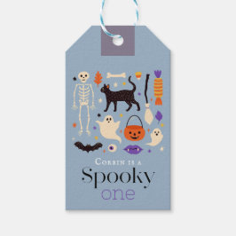 Spooky One Halloween Motifs Blue 1. Geburtstag Geschenkanhänger