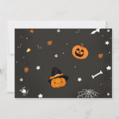 Spooky One Halloween Niedlich Ghost 1. Geburtstag Einladung (Rückseite)