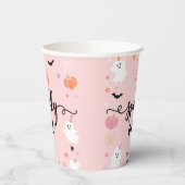 Spooky One Halloween Niedlich Ghost 1. Geburtstag Pappbecher (Links)