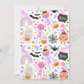 Spooky One Halloween Süssen 1. Geburtstag Party Einladung (Rückseite)