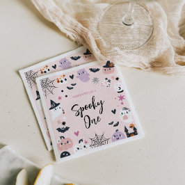 Spooky One Halloween Thema Geburtstag Serviette