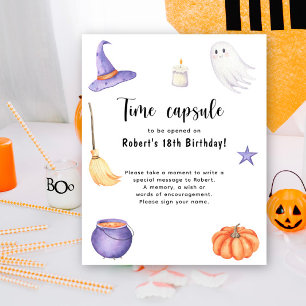Spooky One Halloween Time Kapsel 1. Geburtstag Poster