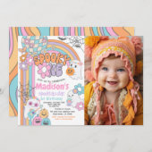 Spooky One Hippie Halloween 1st Birthday Einladung (Vorne/Hinten)