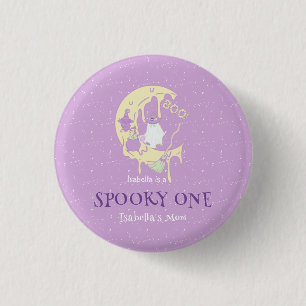 Spooky One Mama Niedlich Ghost Halloween 1. Geburt Button