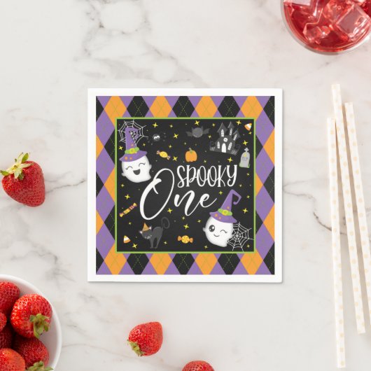 Spooky One Napkin - Blk Serviette (Beispiel)