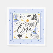 Spooky One Napkin - Blue Serviette (Vorderseite)