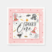 Spooky One Napkin - Pink Serviette (Vorderseite)