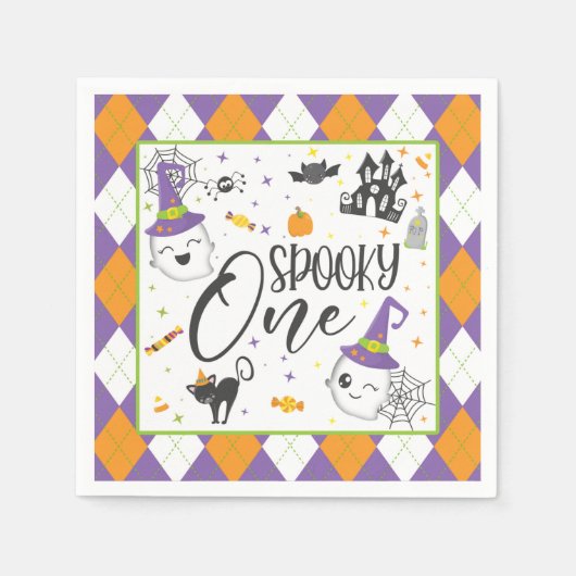 Spooky One Napkin - White Serviette (Vorderseite)