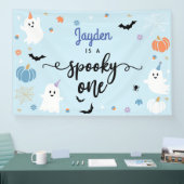 Spooky One Niedlich Ghost Halloween 1. Geburtstag Banner (Messe)