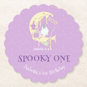 Spooky One Niedlich Ghost Halloween 1. Geburtstag Untersetzer