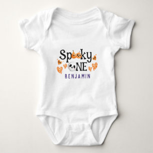 Spooky One Niedlich Halloween 1. Geburtstag Indivi Baby Strampler