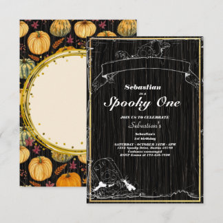 Spooky One Niedlich Halloween Ghost 1. Geburtstag Einladung