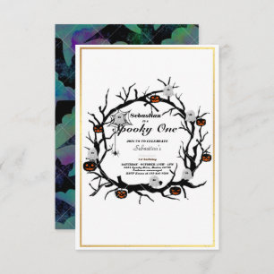 Spooky One Niedlich Halloween Ghost 1. Geburtstag Einladung