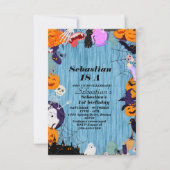 Spooky One Niedlich Halloween Ghost 1. Geburtstag  Einladung (Vorderseite)