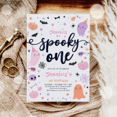 Spooky One Niedlich Halloween Ghost 1. Geburtstag Einladung