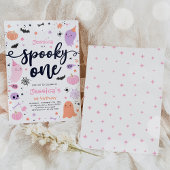 Spooky One Niedlich Halloween Ghost 1. Geburtstag Einladung