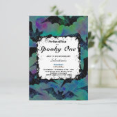 Spooky One Niedlich Halloween Ghost 1. Geburtstag Einladung (Stehend Vorderseite)