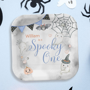 Spooky One Niedlich Halloween Ghost 1. Geburtstag  Pappteller