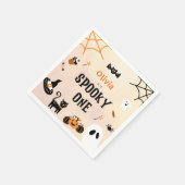 Spooky One Niedlich Halloween Ghost 1. Geburtstag Serviette (Ecke)