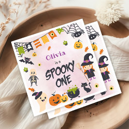 Spooky One Niedlich Halloween Ghost 1. Geburtstag Serviette