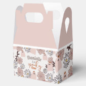 Spooky One Niedlich Pink Ghost Floral Halloween Geschenkschachtel (Geöffnet)