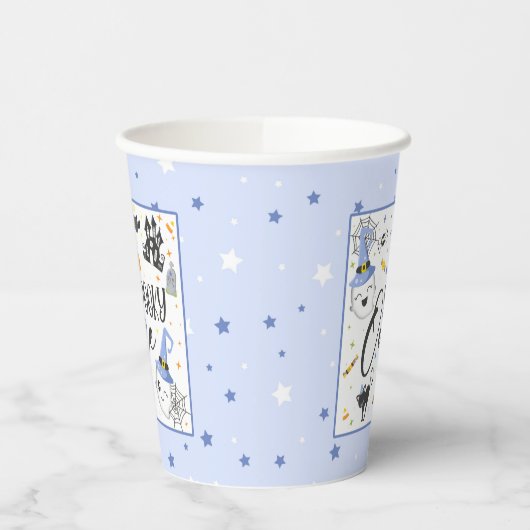 Spooky One Paper Cup - Blau Pappbecher (Links)