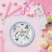 Spooky One Paper Plate - Blau Pappteller (Party)