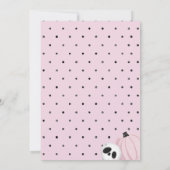 Spooky One Pink Ghost Erster Geburtstag Einladung (Rückseite)