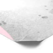 Spooky One Pink Ghost Halloween Geburtstag Willkom Poster (Ecke)