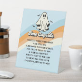 Spooky One Retro Ghost Birthday Time Kapsel Sockelschild (In SItu)
