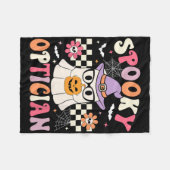 Spooky Optician Halloween Doktor Halloween Opt Fleecedecke (Vorderseite (Horizontal))