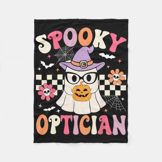 Spooky Optician Halloween Doktor Halloween Opt Fleecedecke (Vorderseite)