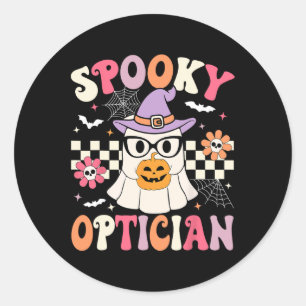 Spooky Optician Halloween Doktor Halloween Opt Runder Aufkleber