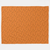 SPOOKY ORANGE HALLOWEEN BATTEN FLEECEDECKE (Vorderseite (Horizontal))