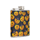 SPOOKY ORANGE HALLOWEEN PUMPKINS & WITCHES HATTEN FLACHMANN (Rechts)