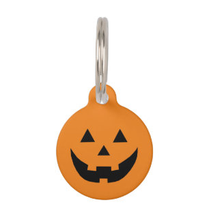 Spooky Orange Kürbislaterne Halloween Hundekostüm Haustiermarke