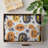 Spooky Orange und Blue Jack-o'-Lanterns mit Sterne Seidenpapier (Geschenk)